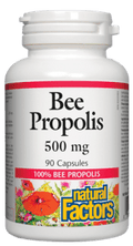 Natural Factors Bee Propolis 500mg Capsules - 90 capsules - YesWellness.com