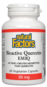 Natural Factors Bioactive Quercetin EMIQ 50mg Vegetarian Capsules - 60 Capsules - YesWellness.com