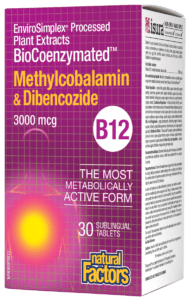 Natural Factors BioCoenzymated Methylcobalamin & Dibencozide 3000 mcg B12 - 30 sublingual tablets - YesWellness.com