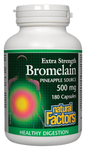 Natural Factors Bromelain Extra Strength Pineapple Source 500mg Capsules - YesWellness.com