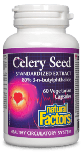 Natural Factors Celery Seed Standardized Extract 80% 3nB Vegetarian Capsules - 60 Veg Capsules - YesWellness.com