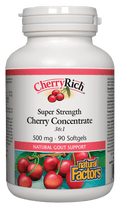 Natural Factors CherryRich Super Strength Cherry Concentrate 500mg Softgels - YesWellness.com