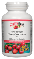 Expires January 2026 Clearance Natural Factors CherryRich Super Strength Cherry Concentrate 500mg 90 Softgels