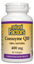 Natural Factors Coenzyme Q10 400mg Softgels - 60 soft gels - YesWellness.com