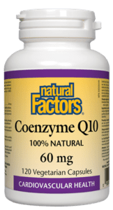 Natural Factors Coenzyme Q10 60mg 120 Vegetarian Capsules - YesWellness.com