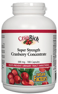 Natural Factors CranRich Super Strength Cranberry Concentrate 500mg Capsules - YesWellness.com