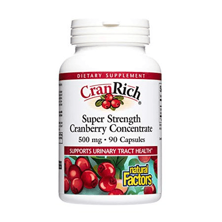 Natural Factors CranRich Super Strength Cranberry Concentrate 500mg Capsules - YesWellness.com