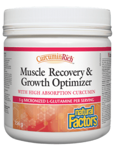 Natural Factors CurcuminRich Muscle Recovery and Growth Optimizer 156g - YesWellness.com