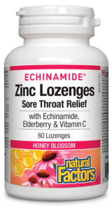 Natural Factors Echinamaide Zinc Lozenges 60 Lozenges - YesWellness.com