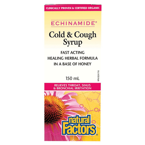 Natural Factors Echinamide Cold & Cough Syrup - 150 ml - YesWellness.com