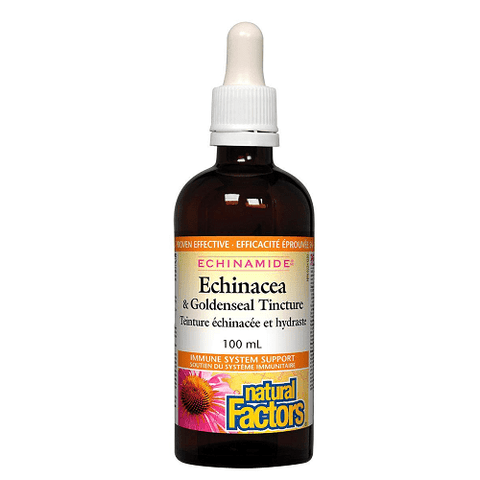 Natural Factors ECHINAMIDE Echinacea & Goldenseal Tincture - YesWellness.com