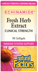 Natural Factors Echinamide Fresh Herb Extract Clinical Strength 90 Softgels - YesWellness.com