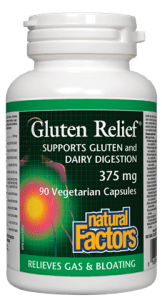 Natural Factors Gluten Relief 90 Vegetarian Capsules - YesWellness.com