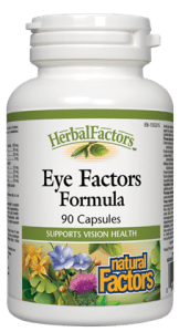 Natural Factors HerbalFactors Eye Factors Formula 90 Capsules - YesWellness.com