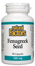 Natural Factors HerbalFactors Fenugreek Seed 500mg 90 Capsules - YesWellness.com