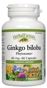 Natural Factors HerbalFactors Ginkgo Biloba PhytosomeCapsules - 60 capsules - YesWellness.com