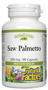 Natural Factors HerbalFactors Saw Palmetto 500mg 90 capsules - YesWellness.com