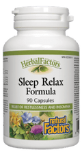 Natural Factors HerbalFactors Sleep Relax Formula Capsules - 90 Capsules - YesWellness.com