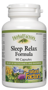 Natural Factors HerbalFactors Sleep Relax Formula Capsules - 90 Capsules - YesWellness.com