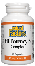 Natural Factors Hi Potency B 50mg Complex Capsules - YesWellness.com