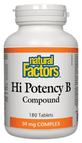Natural Factors Hi Potency B Compound 50mg Complex Tablets - YesWellness.com