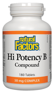 Natural Factors Hi Potency B Compound 50mg Complex Tablets - YesWellness.com