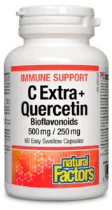 Natural Factors Immune Support C Extra + Quercetin Bioflavonoids (500mg/250mg) - YesWellness.com