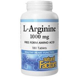 Natural Factors L-Arginine 1000 mg Tablets - YesWellness.com