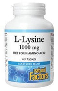 Natural Factors L-Lysine 1000mg - YesWellness.com