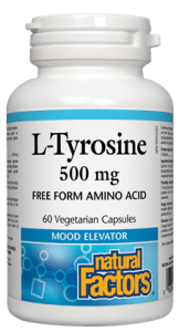 Natural Factors L-Tyrosine 500mg 60 veg capsules - YesWellness.com