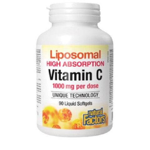 Natural Factors Liposomal Vitamin C 1000mg 90 Softgels - YesWellness.com