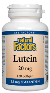Natural Factors Lutein 20mg Softgels - YesWellness.com
