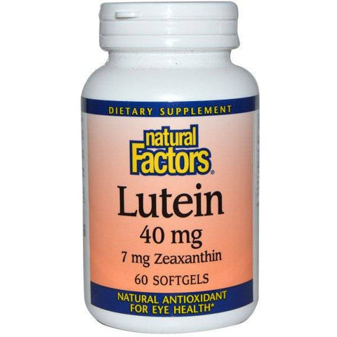 Natural Factors Lutein 40mg Softgels - YesWellness.com