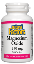 Natural Factors Magnesium Oxide 250mg cplts - 90 caplets - YesWellness.com