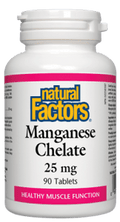 Natural Factors Manganese Chelate 25mgcplts - 90 Caplets - YesWellness.com