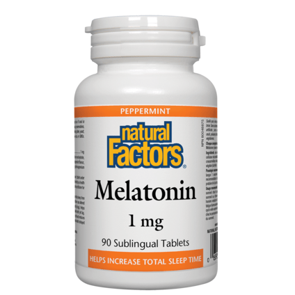 Natural Factors Melatonin 1mg - Sublingual Tablets - YesWellness.com