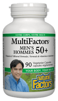 Natural Factors Men's 50+ MultiFactors Vegetarian Capsules - 90 Veg Capsules - YesWellness.com
