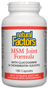 Natural Factors MSM Joint Formula 180 Capsules - YesWellness.com