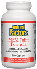 Expires December 2025 Clearance Natural Factors MSM Joint Formula 180 Capsules