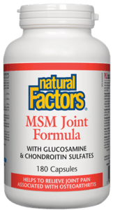 Expires December 2025 Clearance Natural Factors MSM Joint Formula 180 Capsules