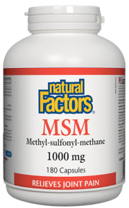 Natural Factors MSM Methyl-Sulfonyl-Methane 1000mg Capsules - YesWellness.com
