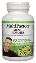 Natural Factors MultiFactors Men's Vegetarian Capsules - 90 veg capsules - YesWellness.com