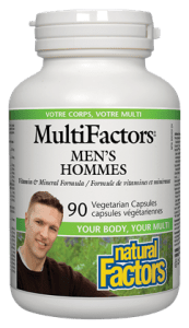 Natural Factors MultiFactors Men's Vegetarian Capsules - 90 veg capsules - YesWellness.com