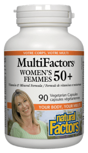 Natural Factors MultiFactors Women's 50+ 90 Veg Capsules - YesWellness.com