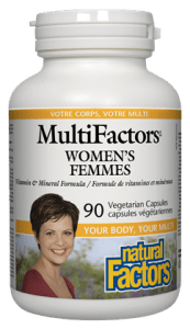 Natural Factors MultiFactors Women's Vitamin & Mineral Formula 90 Veg Capsules - YesWellness.com