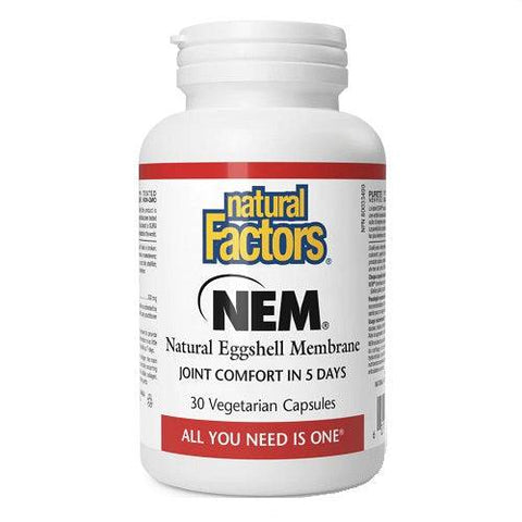 Natural Factors NEM Natural Eggshell Membrane 500mg Capsules - YesWellness.com