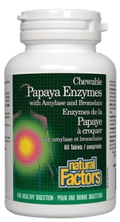Natural Factors Papaya Enzymes with Amylase and Bromelain chews - YesWellness.com