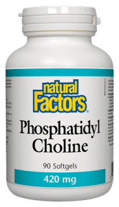 Natural Factors Phosphatidyl Choline 420mg - 90 Soft Gels - YesWellness.com