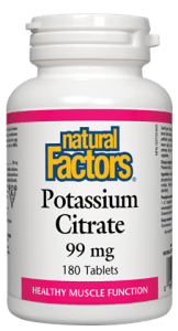 Natural Factors Potassium Citrate 99mg Tablets - YesWellness.com