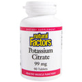 Natural Factors Potassium Citrate 99mg Tablets - YesWellness.com